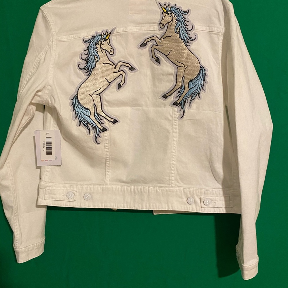 Lularoe stretch cotton denim jacket